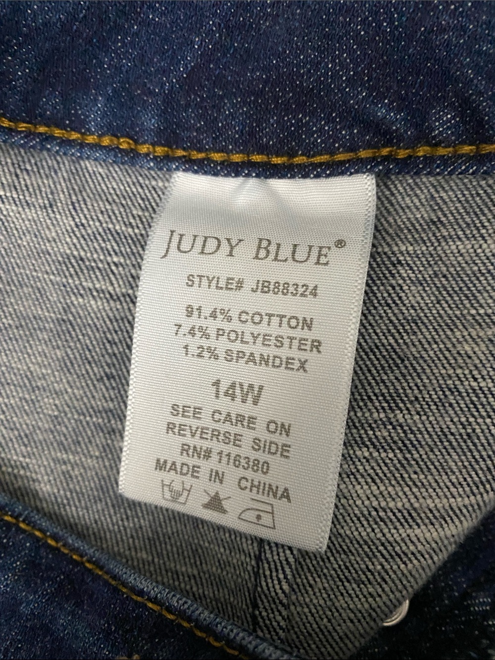 Judy Blue JB88324 High waisted distressed skinny jeans - Picture 4 of 7